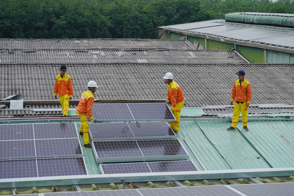 solar panel installation